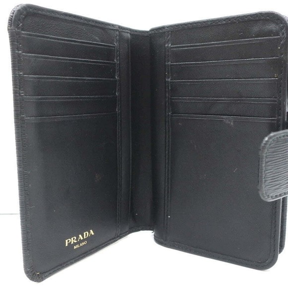 Prada Saffiano Leather Wallet Black - Picture 10 of 12